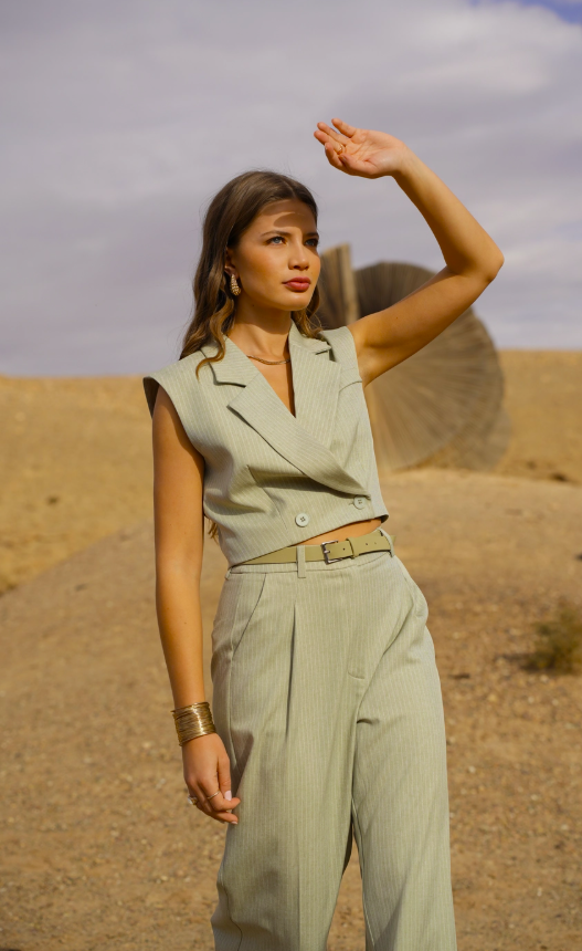 PANTALONI A RIGHE