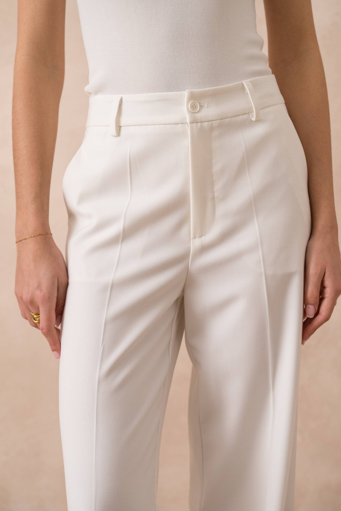 PANTALONI TAILLEUR A GAMBA LARGA