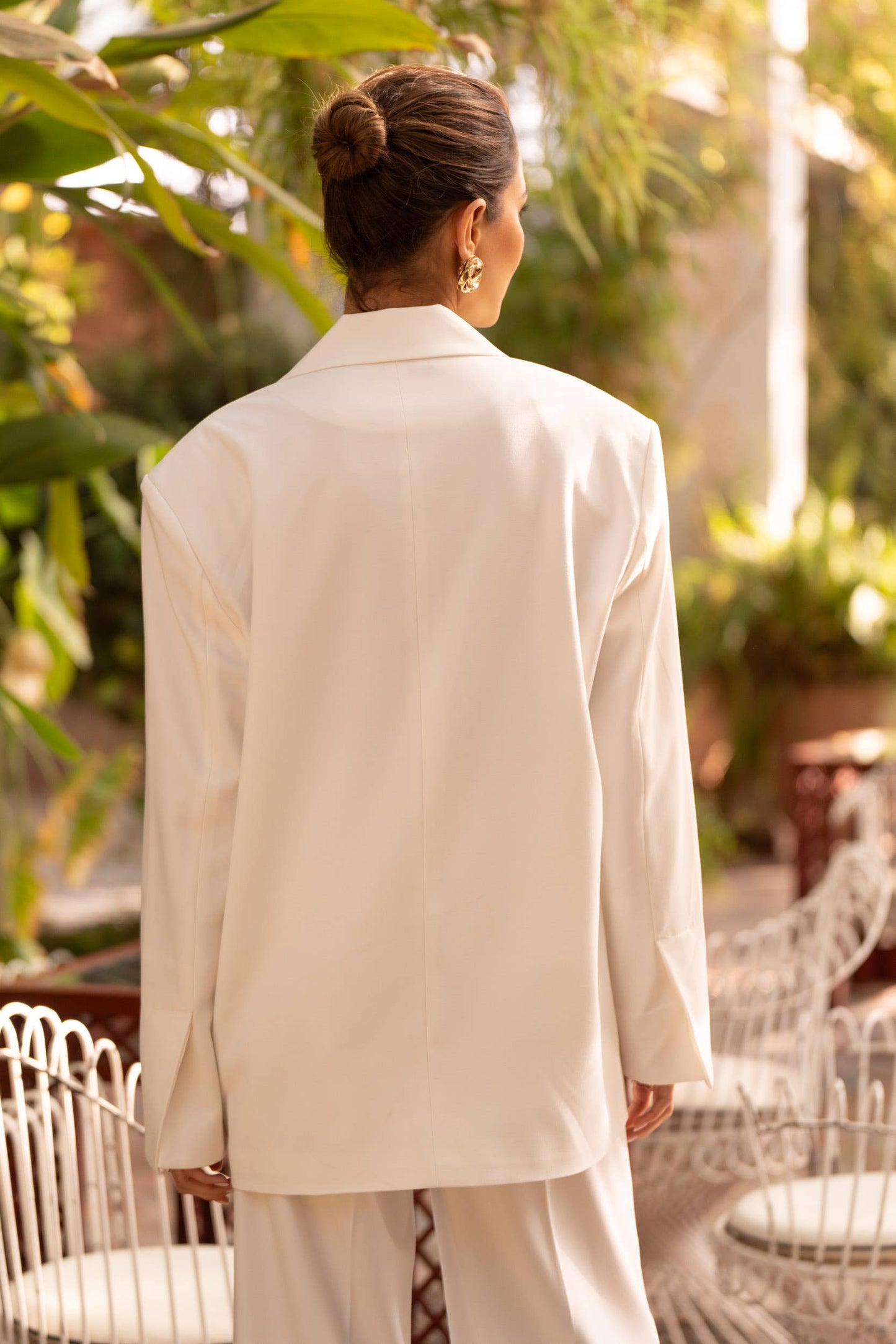 BLAZER OVERSIZE CON IMPUGNATURE SU TASCHE FINTE