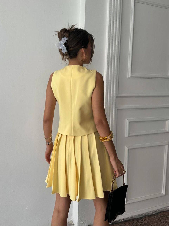 COMPLETO GILET E GONNA