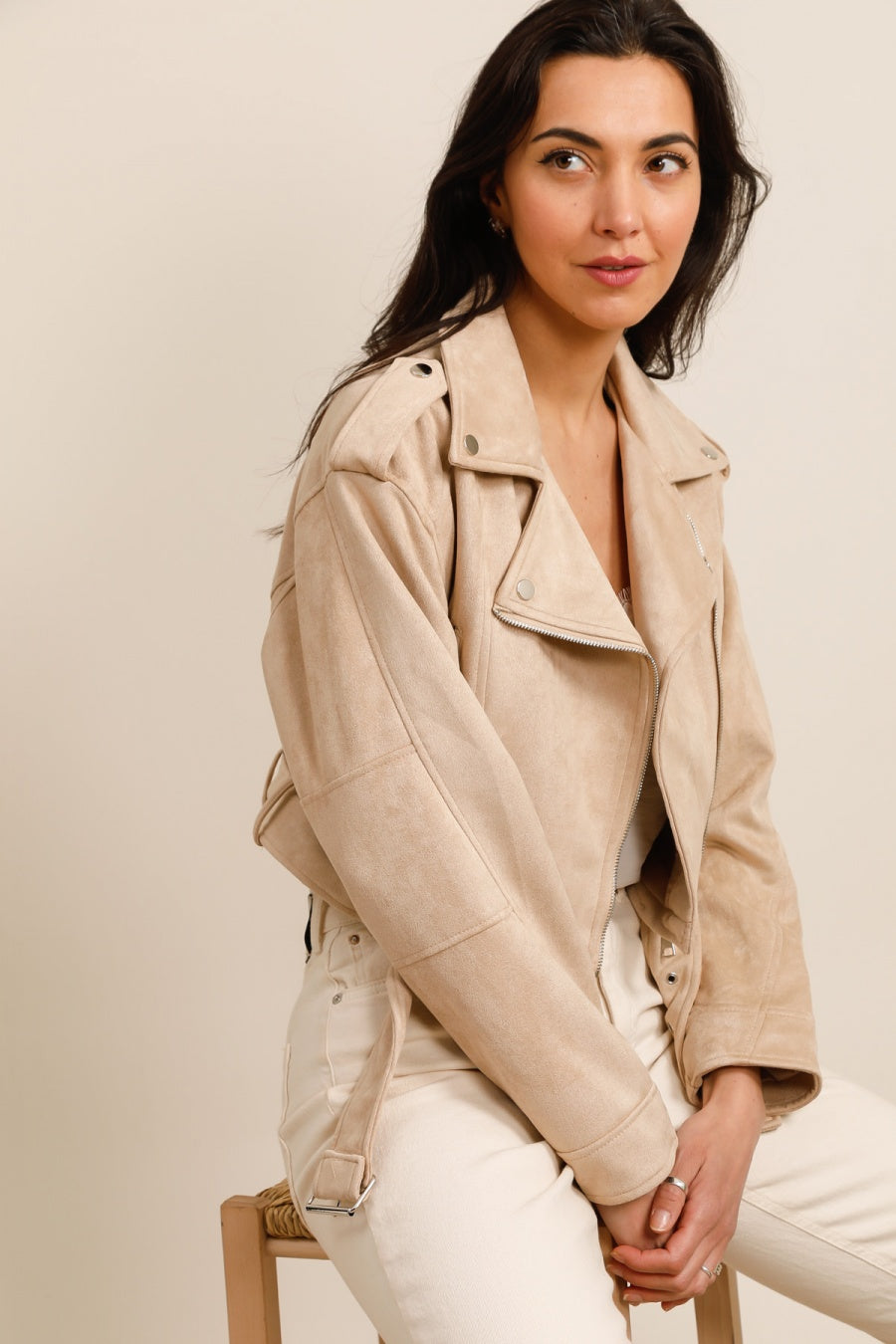 GIACCA CORTA BEIGE