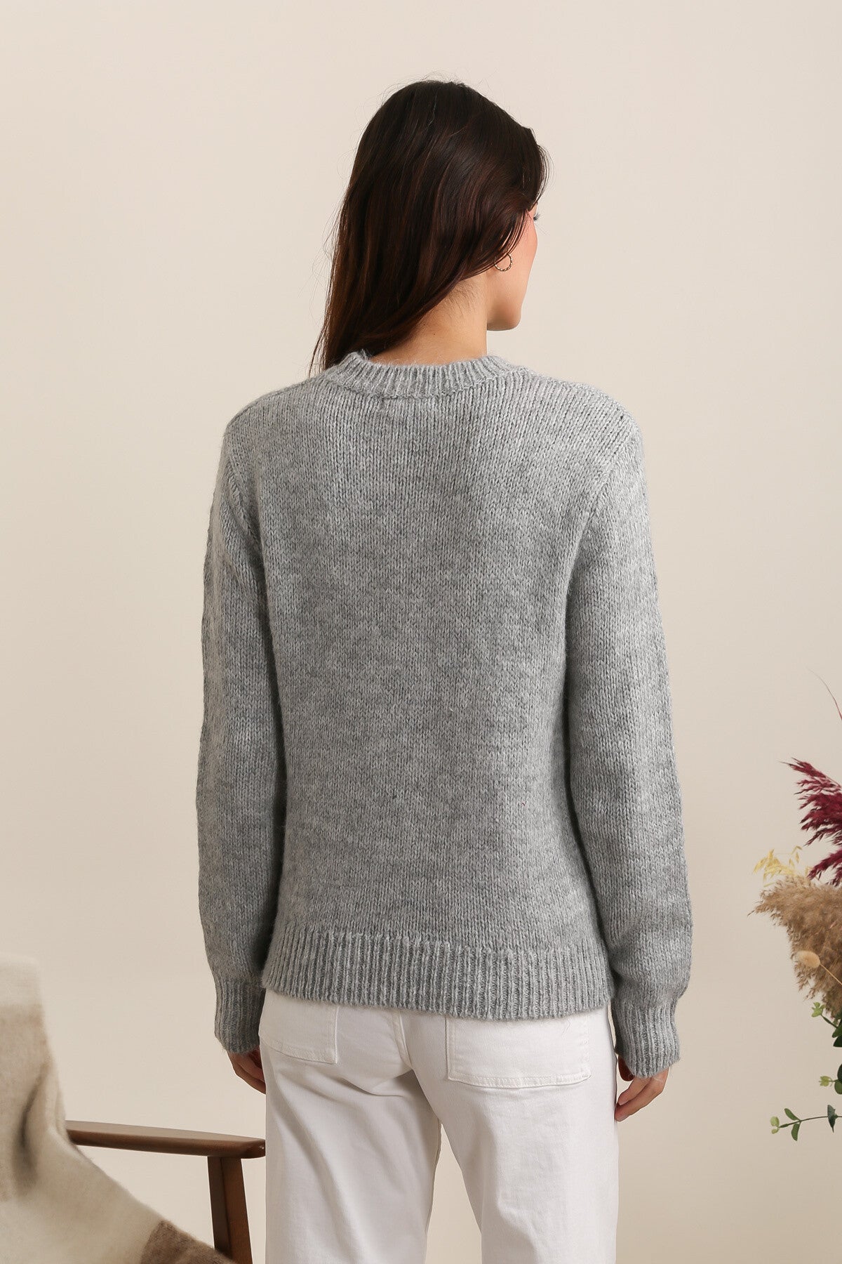 PULLOVER GRIGIO