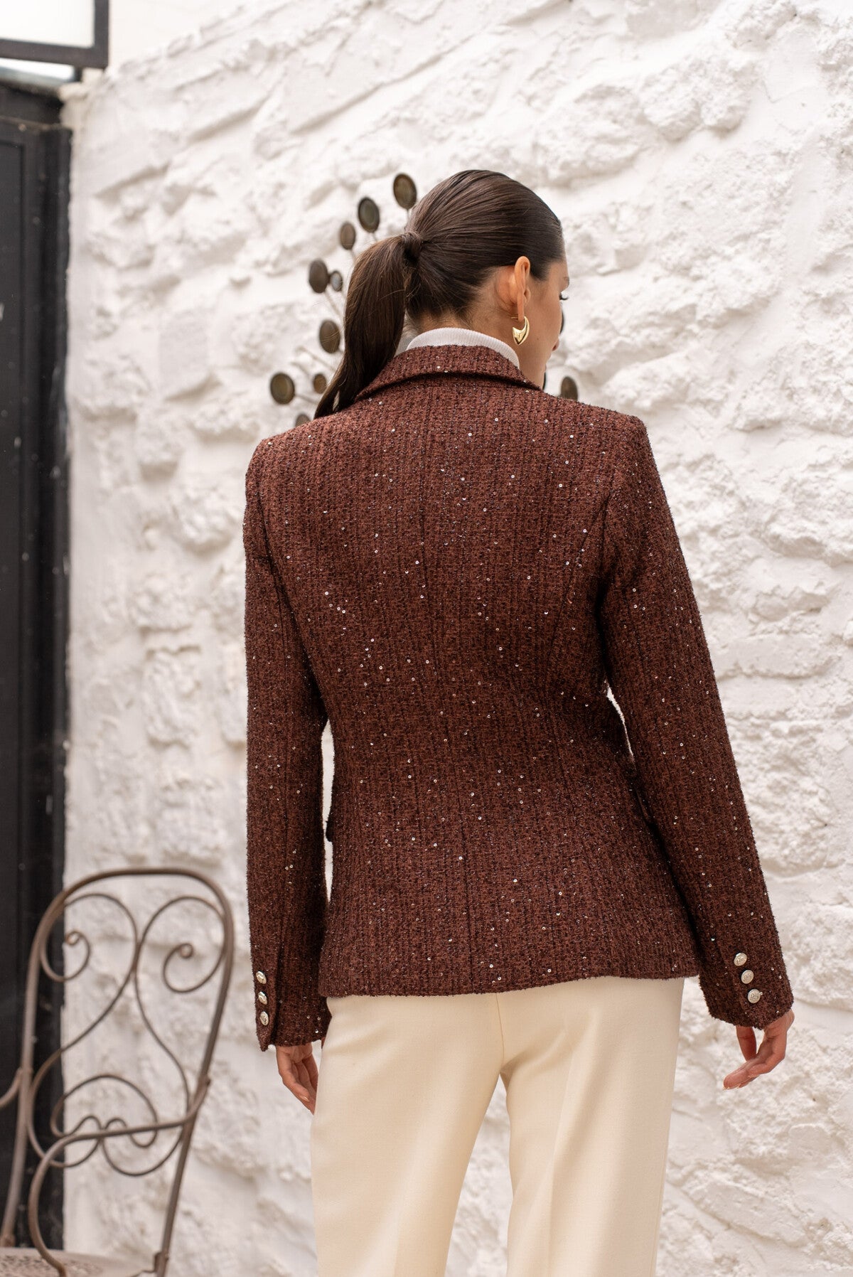 BLAZER SARTORIALE IN TWEED SCINTILLANTE