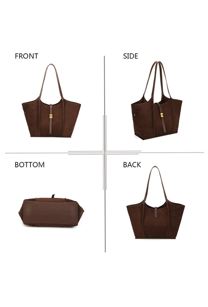 BORSA A MANO IN CAMOSCIO