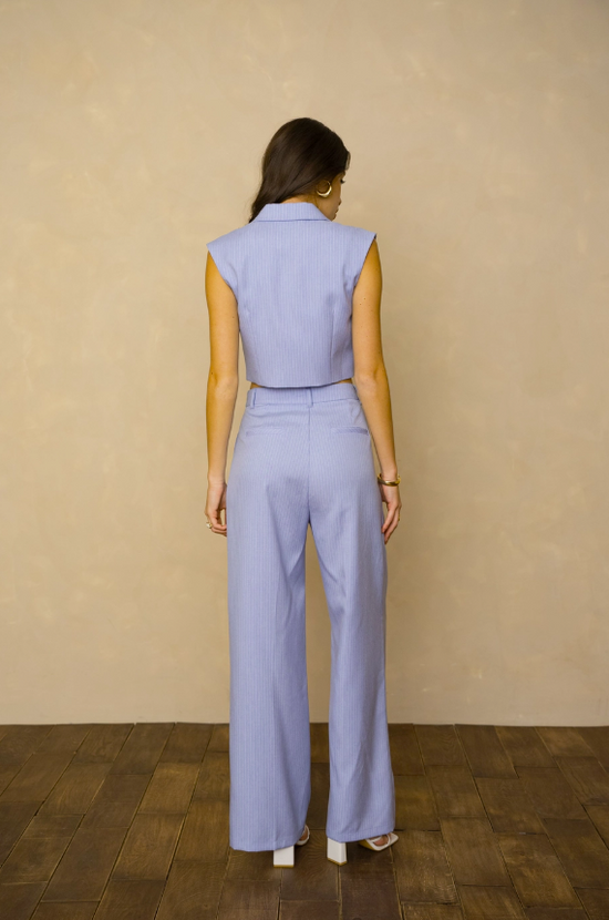 BLAZER SARTORIALE A RIGHE SENZA MANICHE