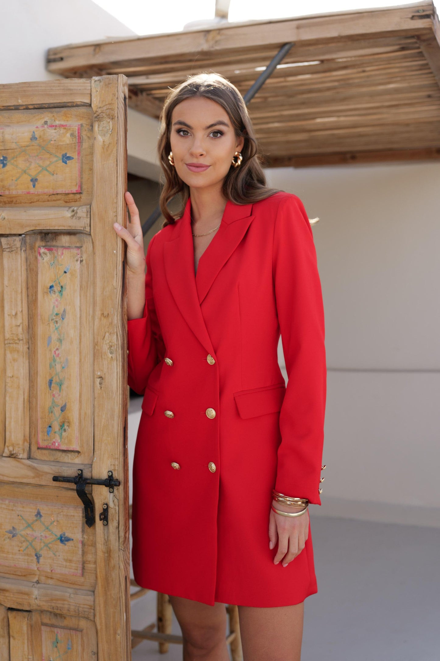 ABITO BLAZER ROSSO