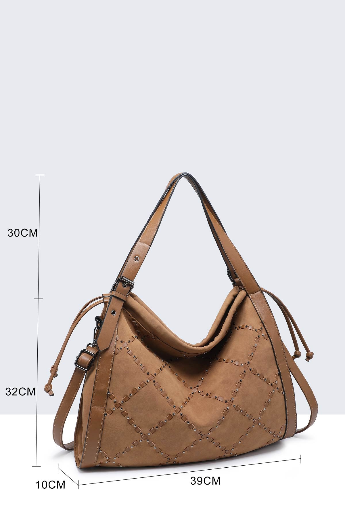 BORSA HOBO EFFETTO CAMOSCIO