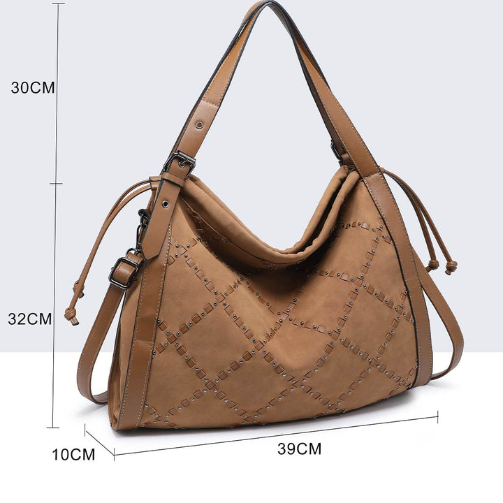 BORSA HOBO EFFETTO CAMOSCIO