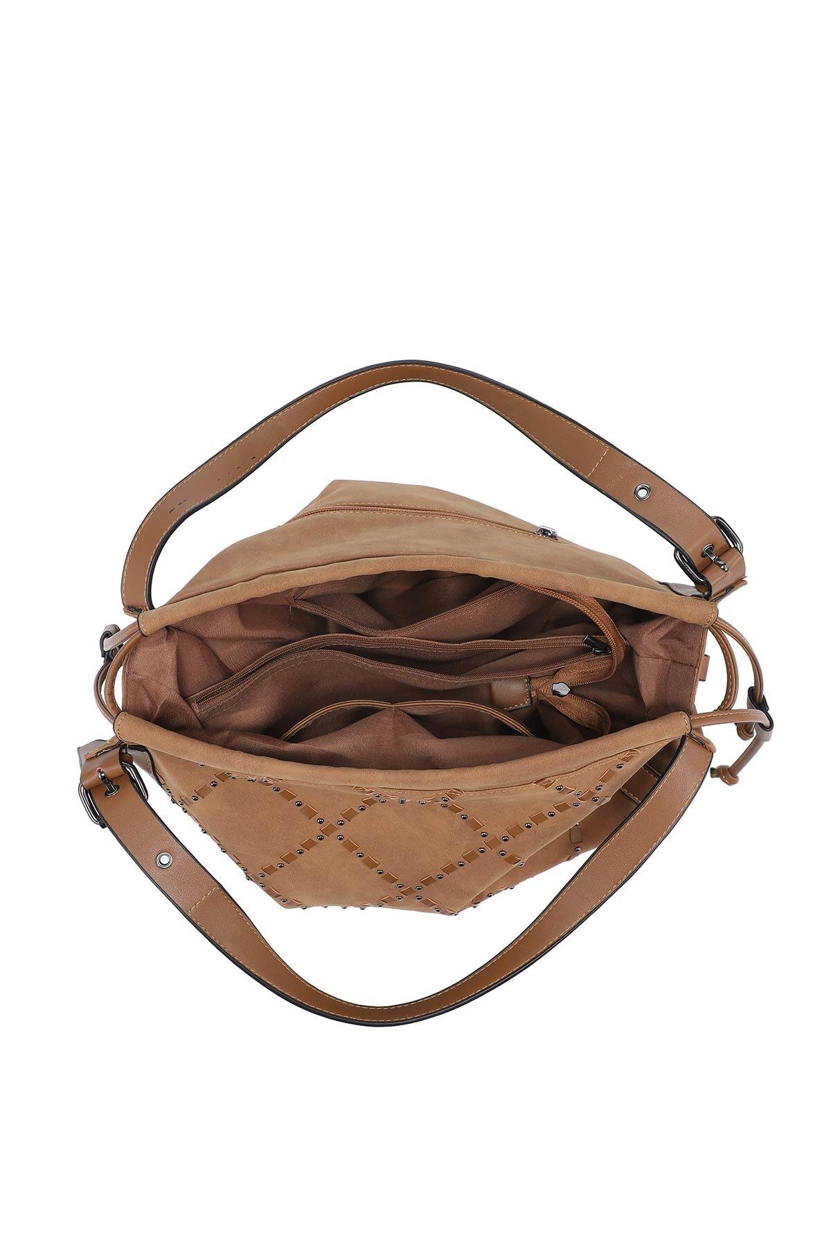BORSA HOBO EFFETTO CAMOSCIO