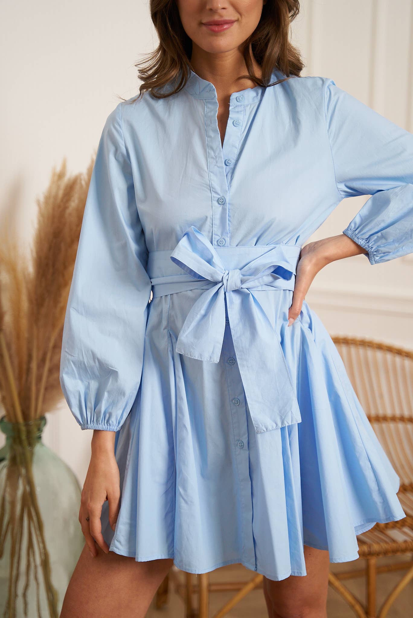 ABITO SVASATO IN COTONE